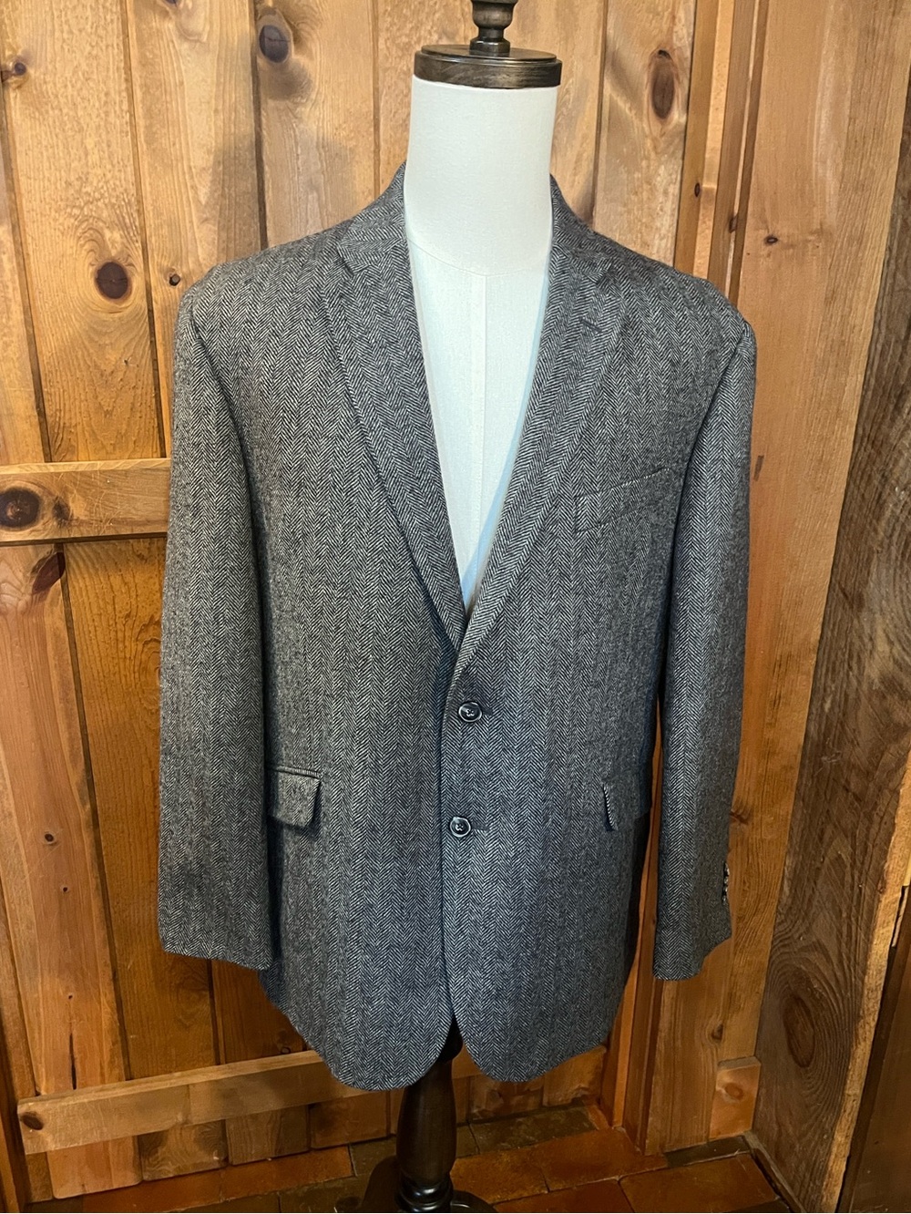 Jos. A. Bank 1905 wool herringbone blazer 44 short 3252